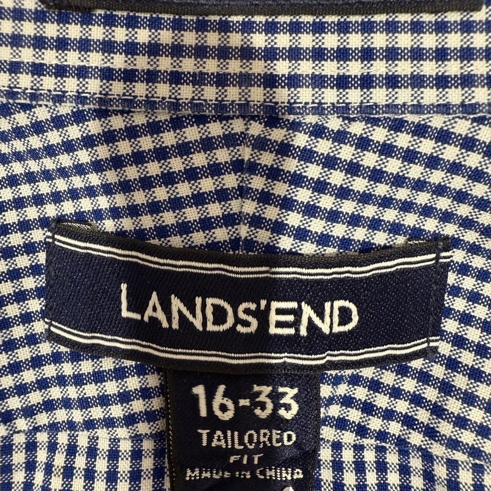 Lands End Men's Tailored Fit Dress Shirt. Size 16-33